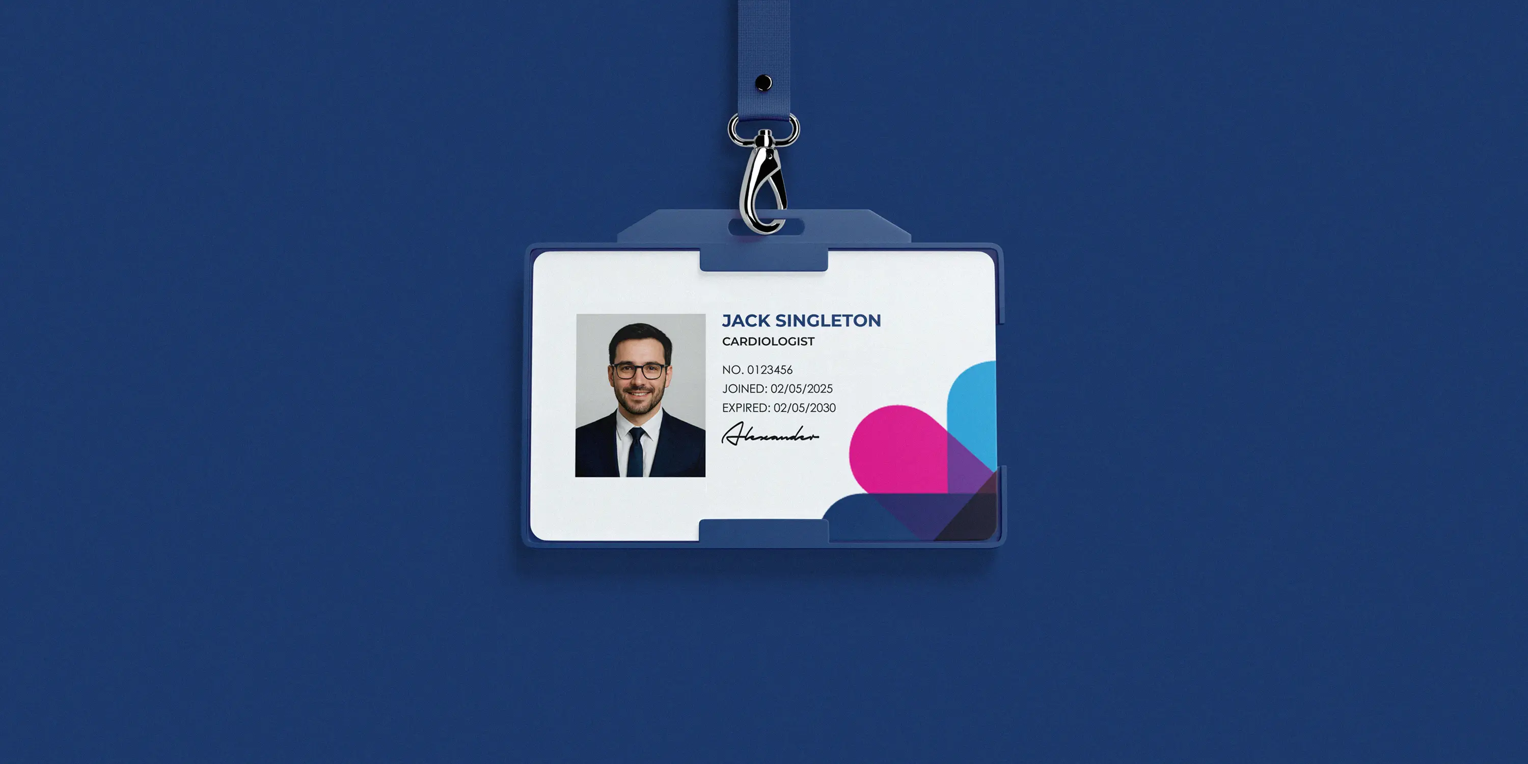 Omedix ID badge design
